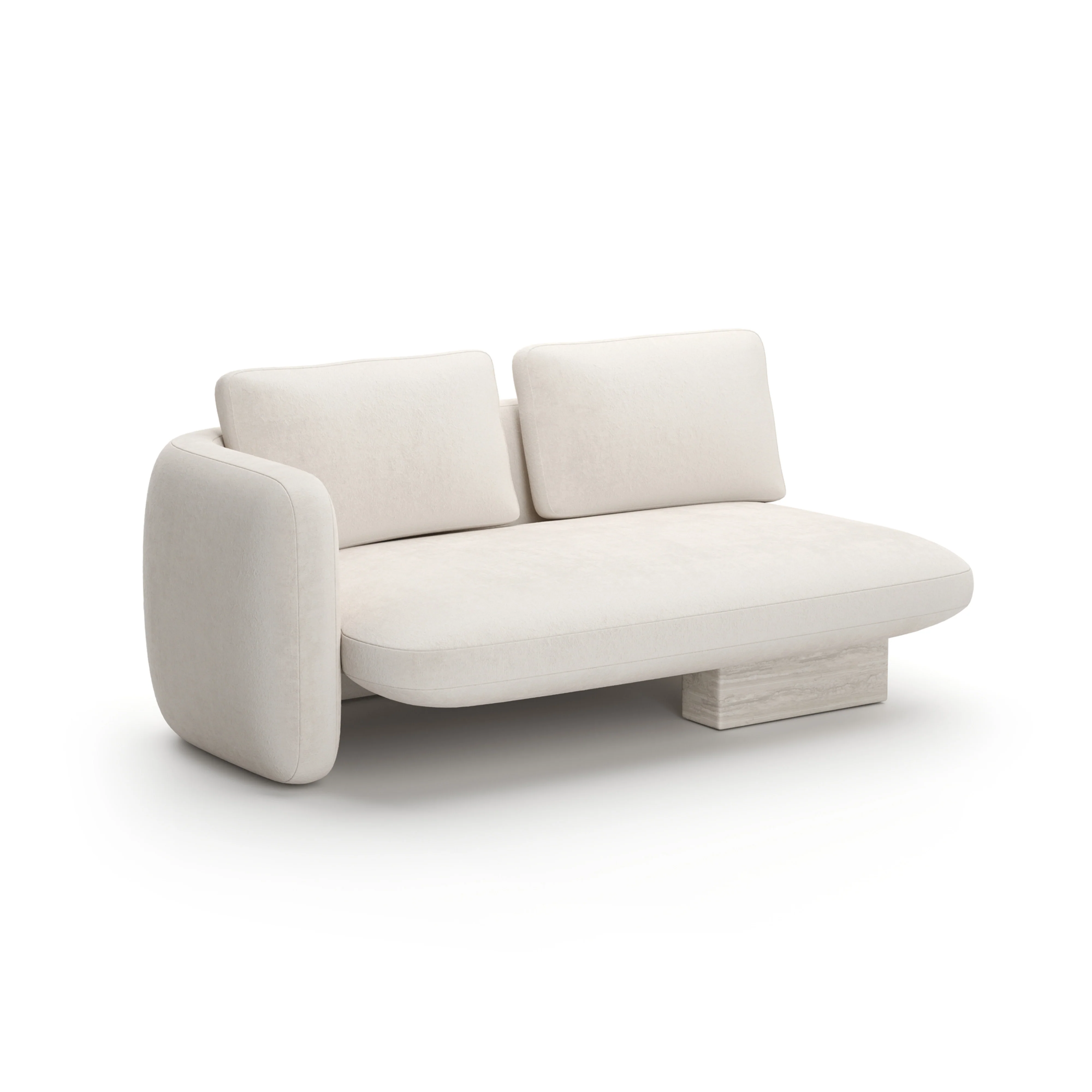 Overlap Laf Loveseat Ecru - Image 5