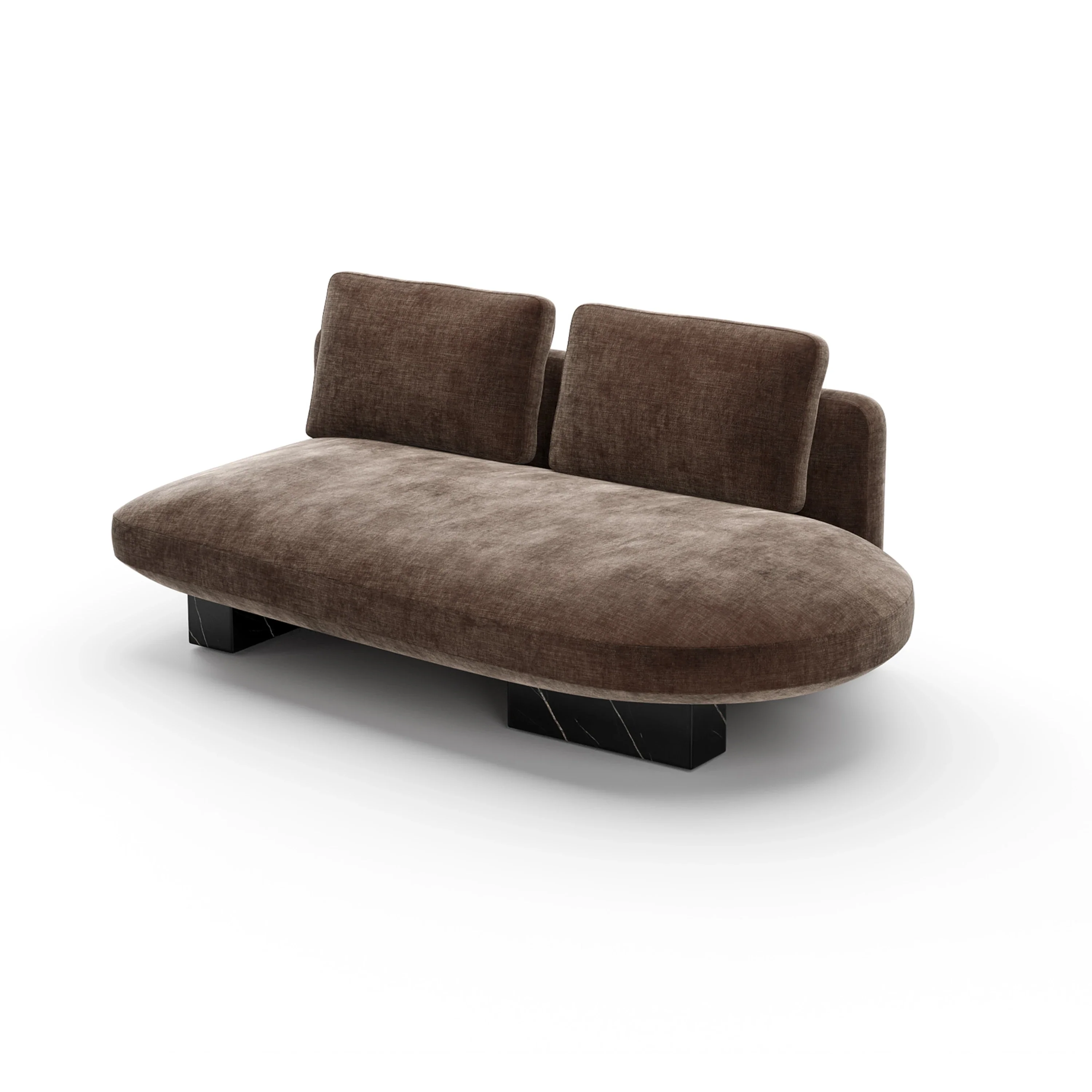 Overlap Laf Armless Bumper Dk Taupe - Image 3