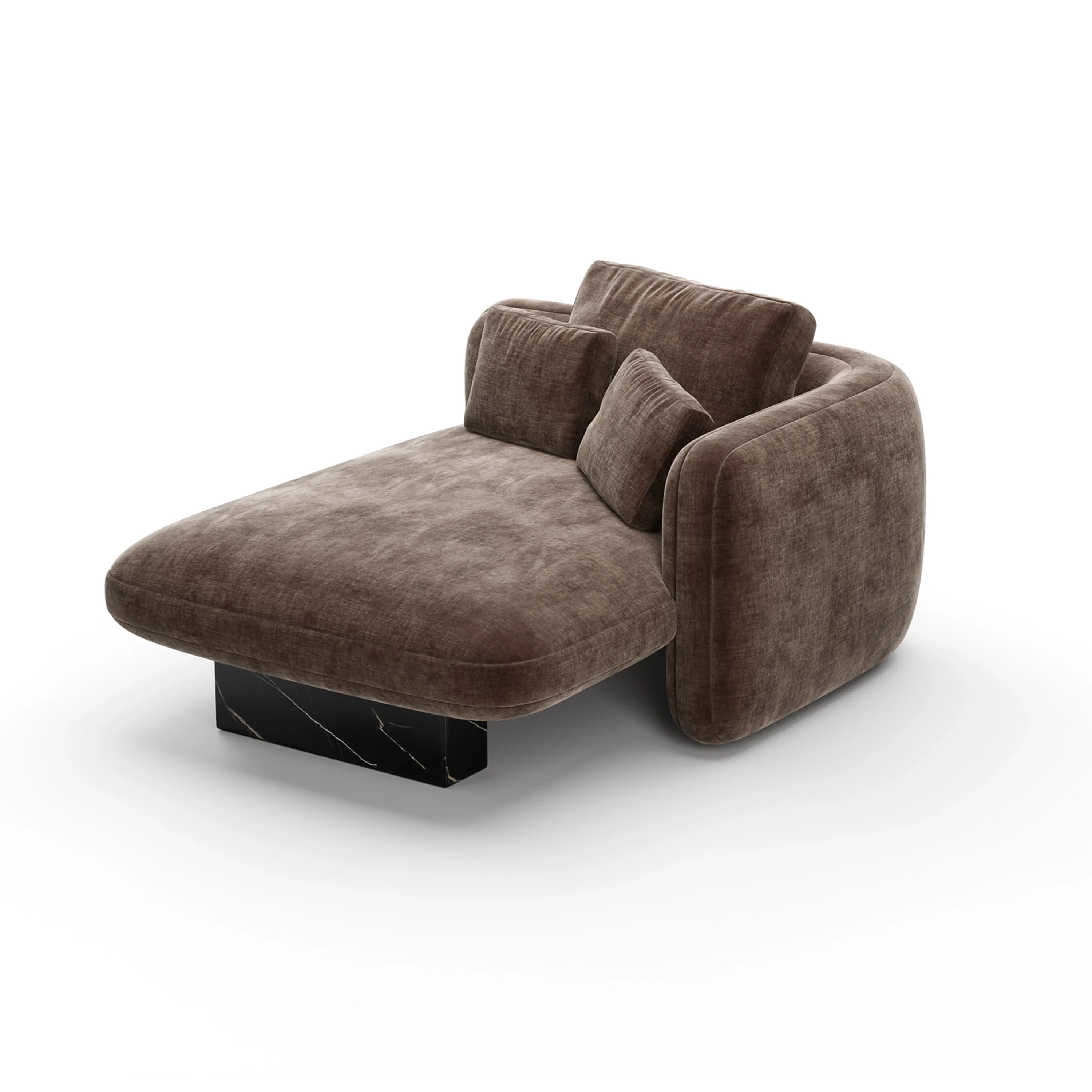 Overlap Raf Chaise Dark Taupe - Image 4