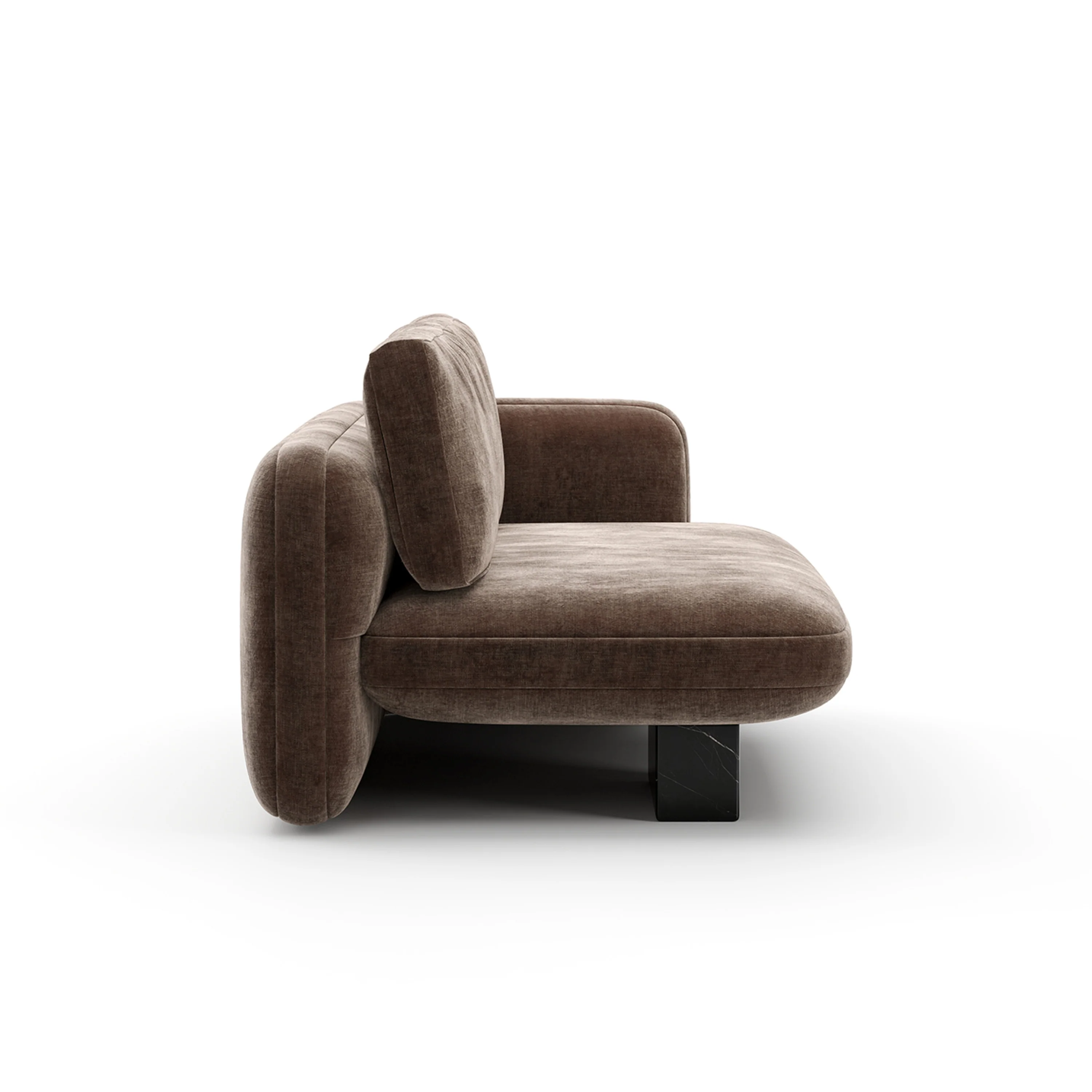 Overlap Raf Loveseat Dark Taupe - Image 5