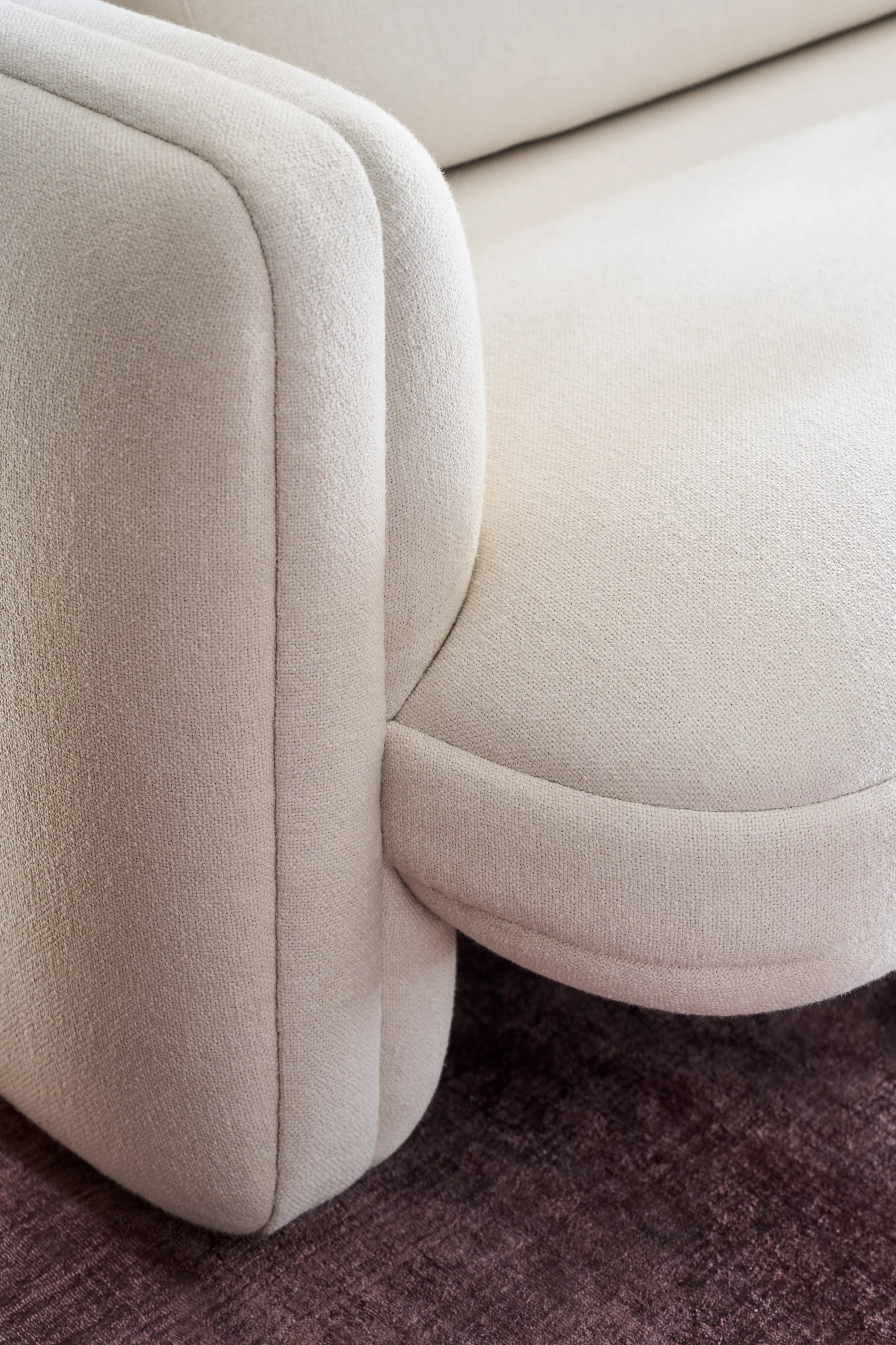Overlap Raf Loveseat Ecru - Image 6