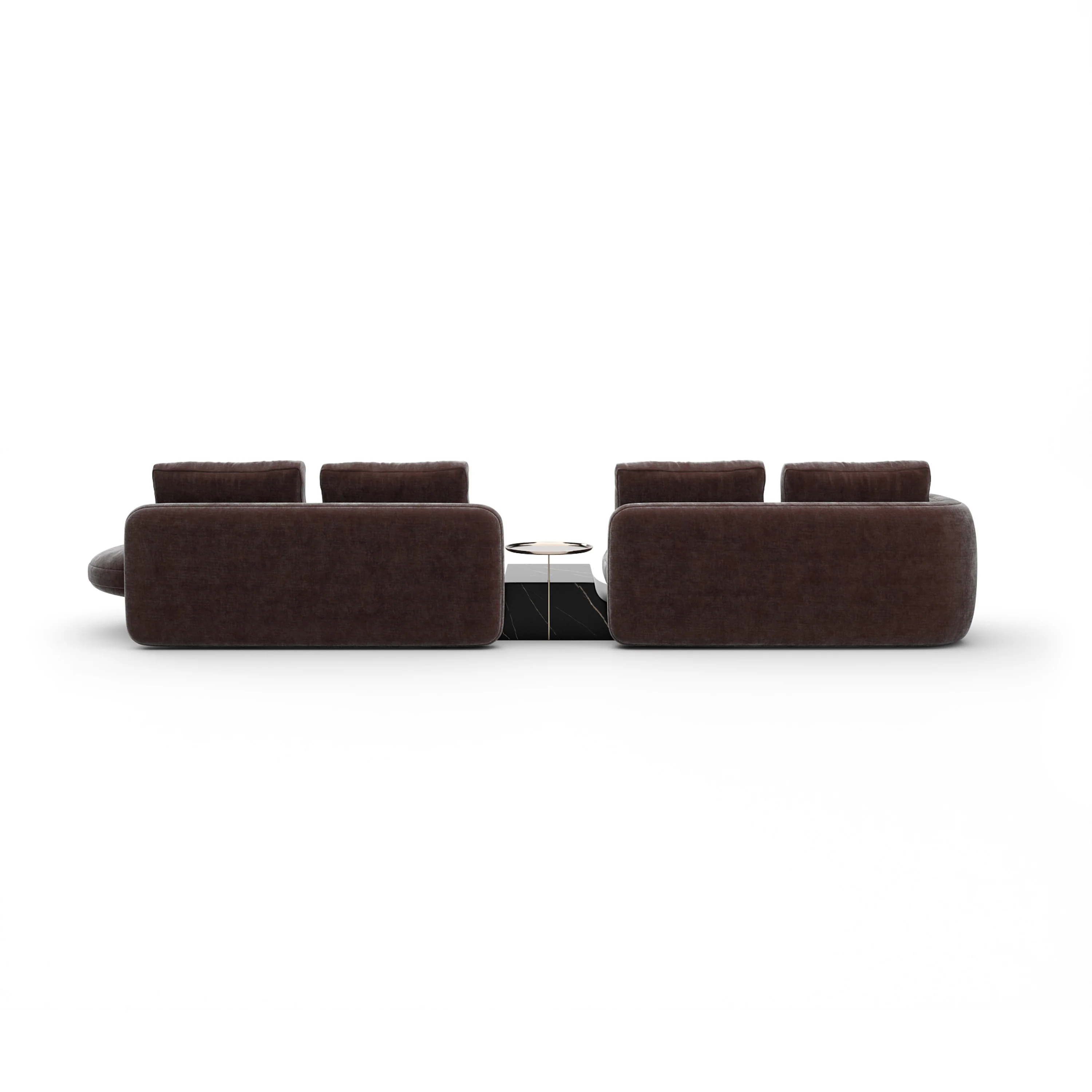 Overlap Right Bumper Sectional Dk Taupe - Image 4