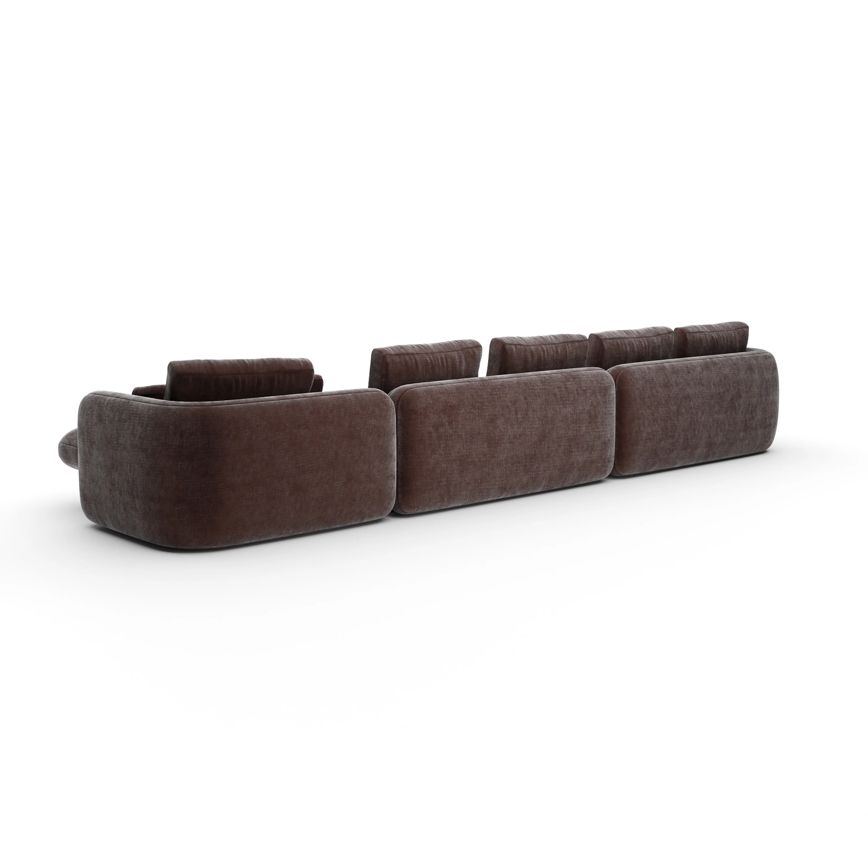 Overlap Right Chaise Sec Large Dk Taupe - Image 4