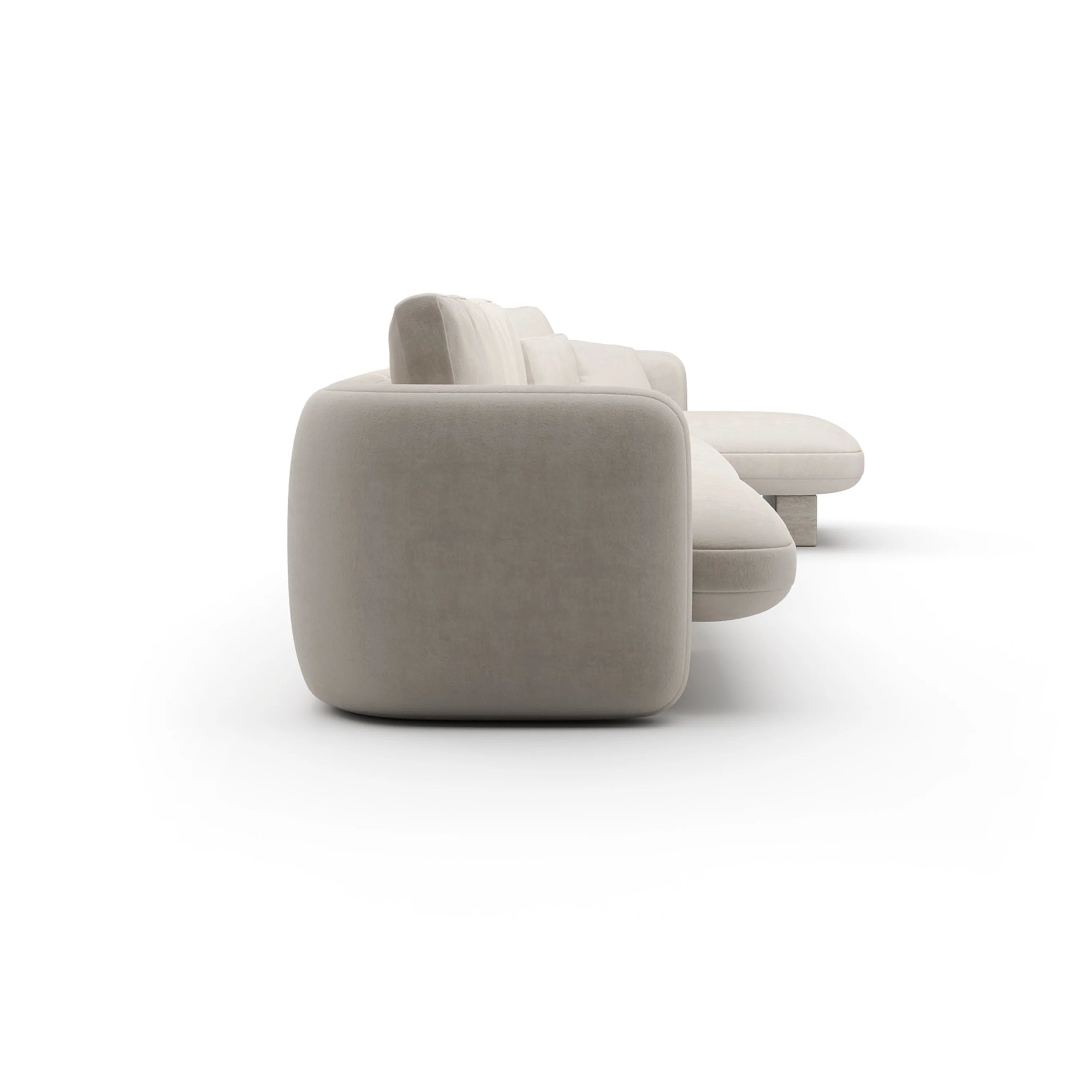 Overlap Right Chaise Sec Large Ecru - Image 3