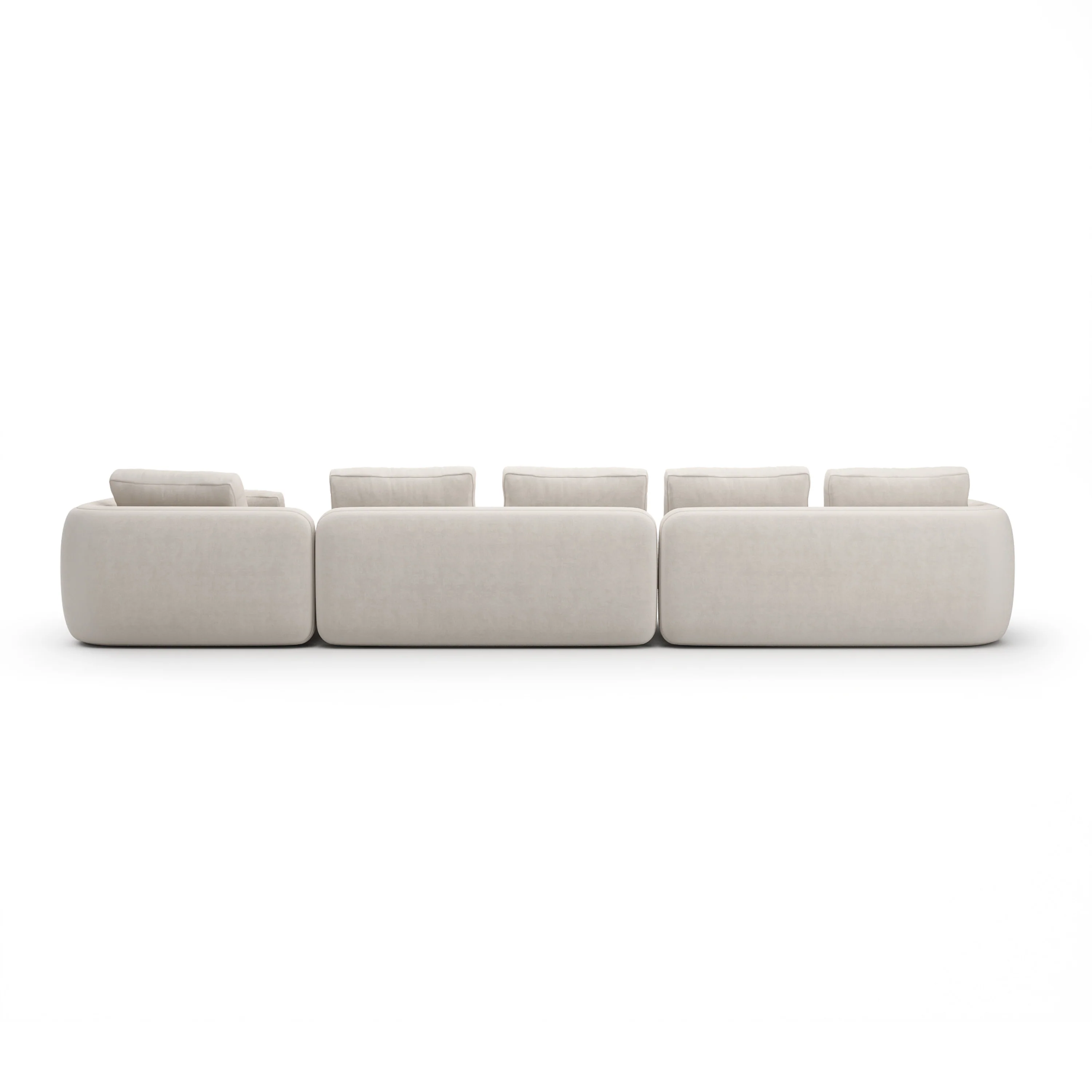 Overlap Right Chaise Sec Large Ecru - Image 4