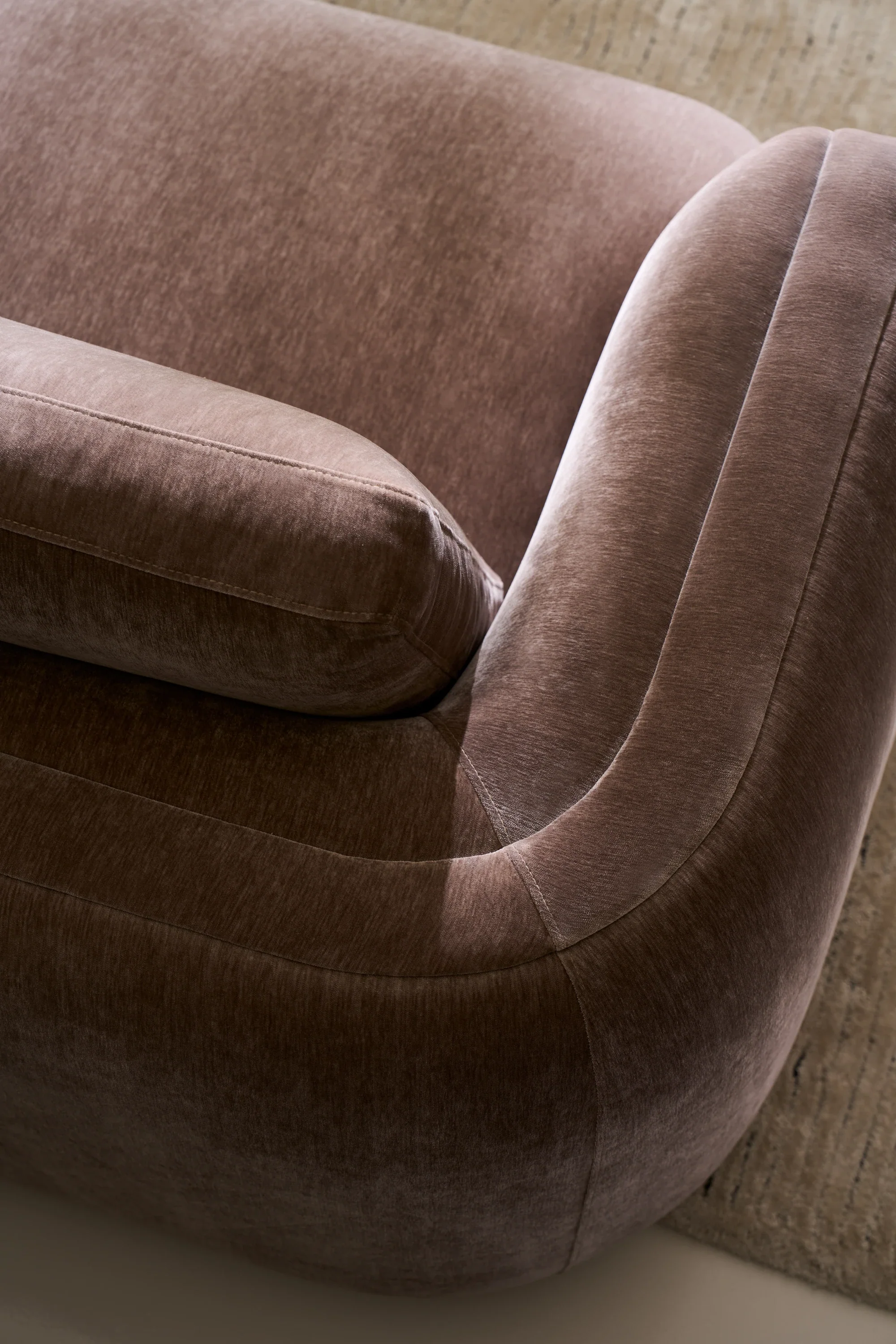 Overlap Right Chaise Sec Small Dk Taupe - Image 3