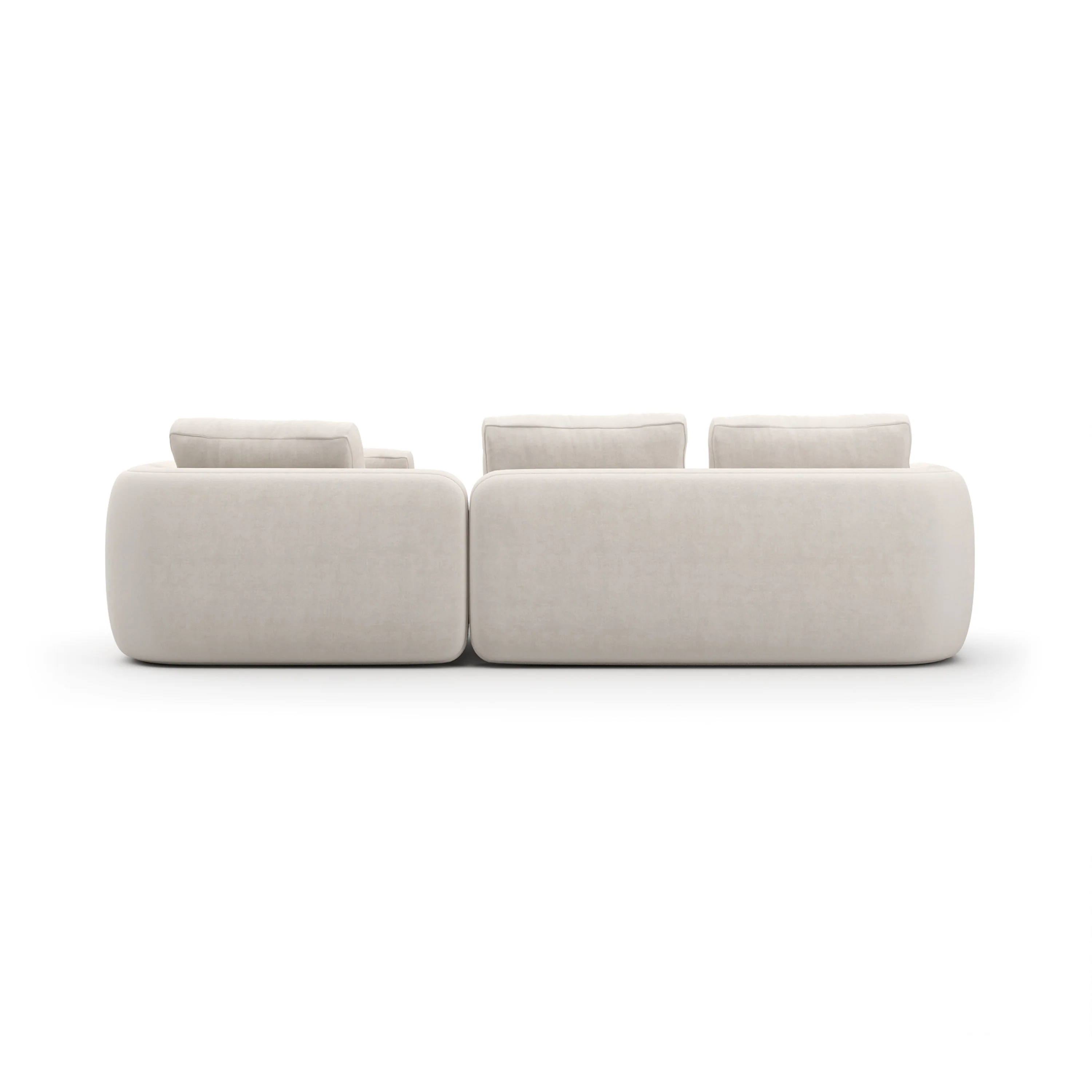Overlap Right Chaise Sec Small Ecru - Image 4
