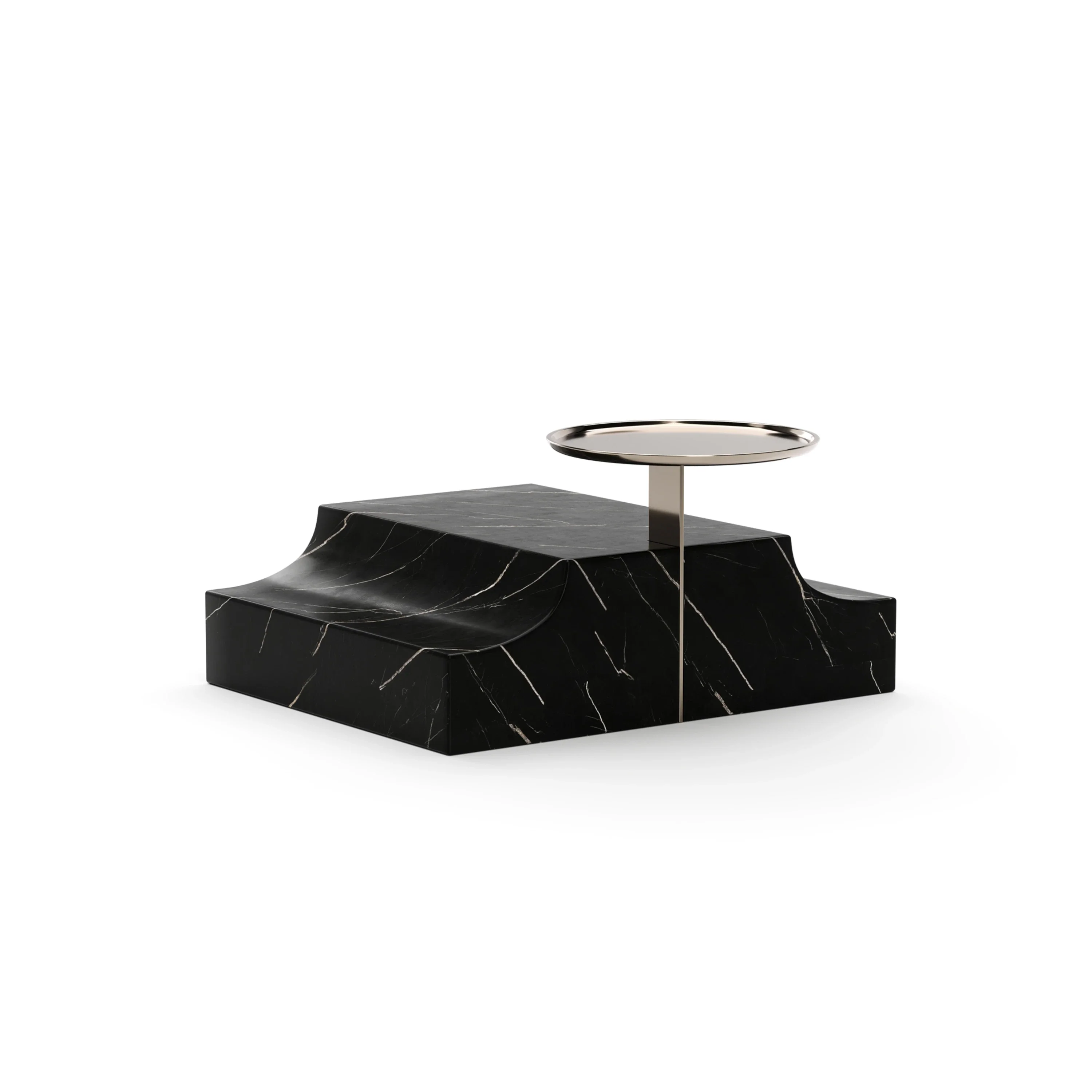 Overlap Rectangle Wedge Base Dark - Image 3